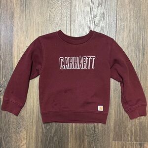 Carhartt Kids Burgundy Sweatshirt 3T